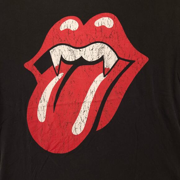 The Rolling Stones Band Crew Neck Short Sleeve T Shirt Mens Size Medium M Black - Picture 4 of 9